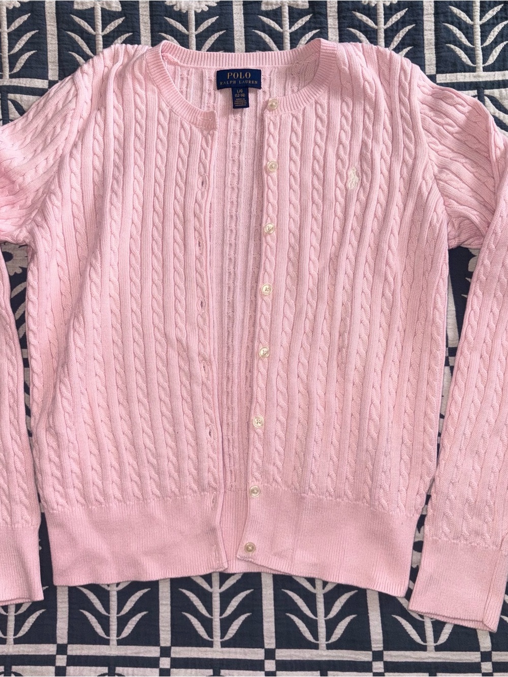 Polo Ralph Lauren Cable Knit Cardigan 12/14